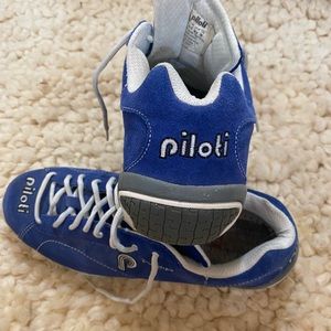 Piloti Prototipo Driving Shoes Lace Up Sneakers Suede blue. 12